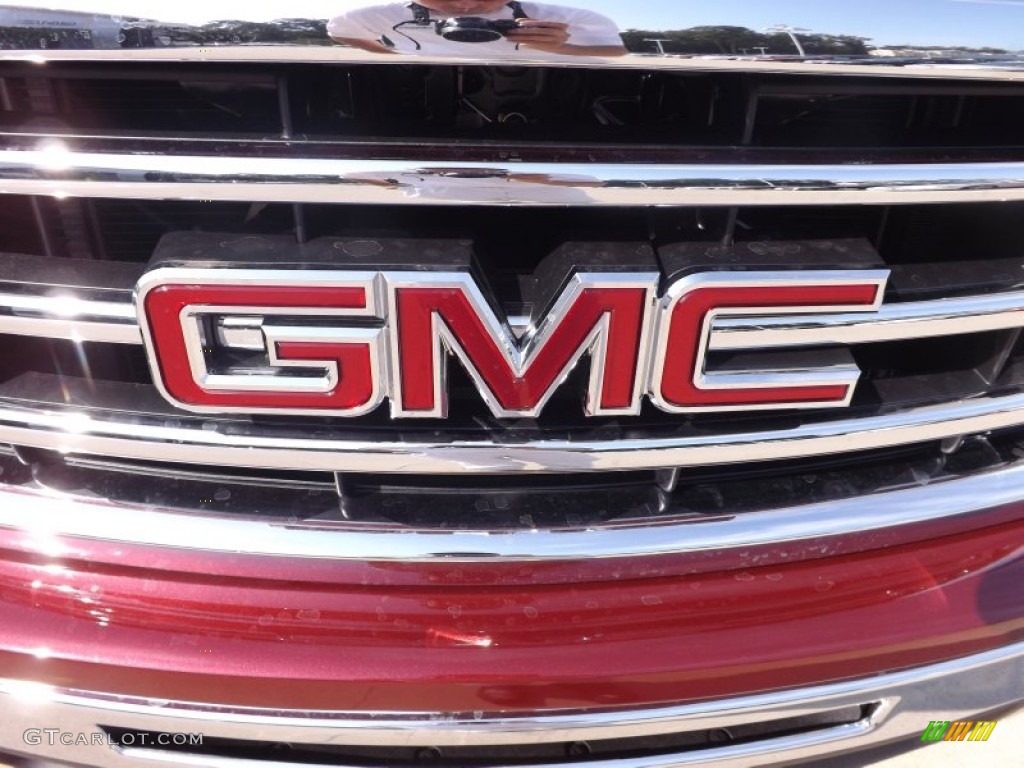 2013 Sierra 1500 SLE Crew Cab - Sonoma Red Metallic / Ebony photo #19