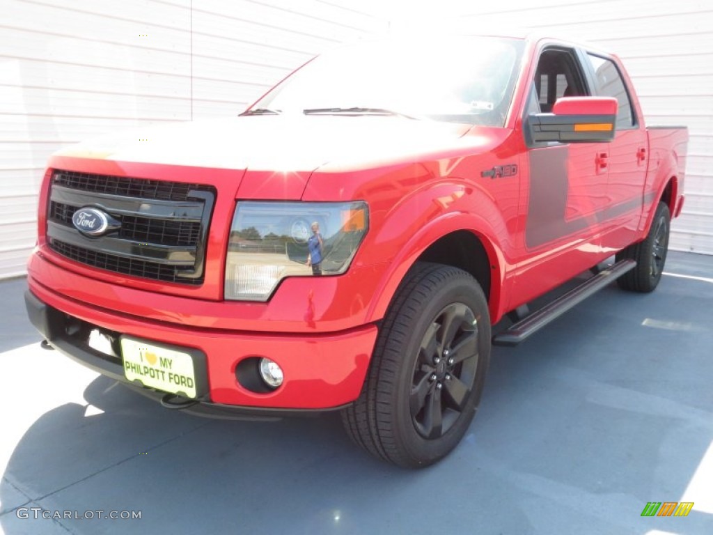 2013 F150 FX4 SuperCrew 4x4 - Race Red / FX Sport Appearance Black/Red photo #6