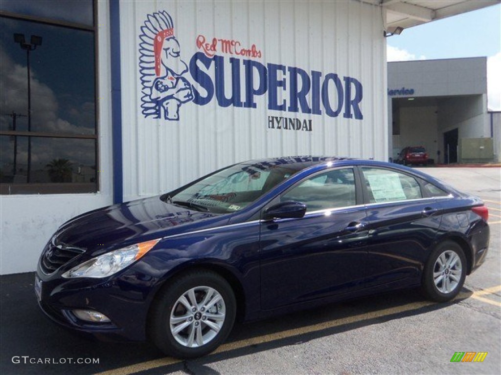 2013 Sonata GLS - Indigo Night Blue / Gray photo #4