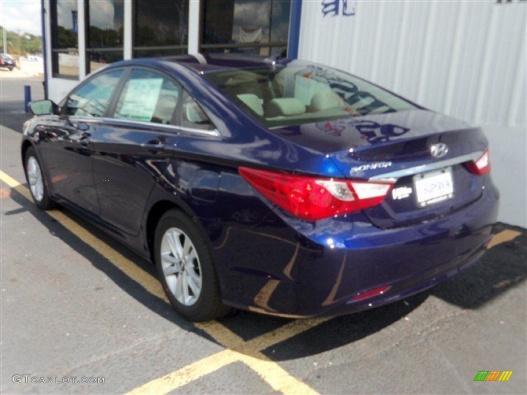 2013 Sonata GLS - Indigo Night Blue / Gray photo #5