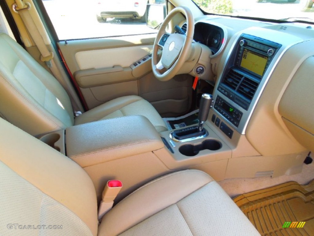 2008 Mountaineer Premier AWD - Vivid Red Metallic / Camel photo #27