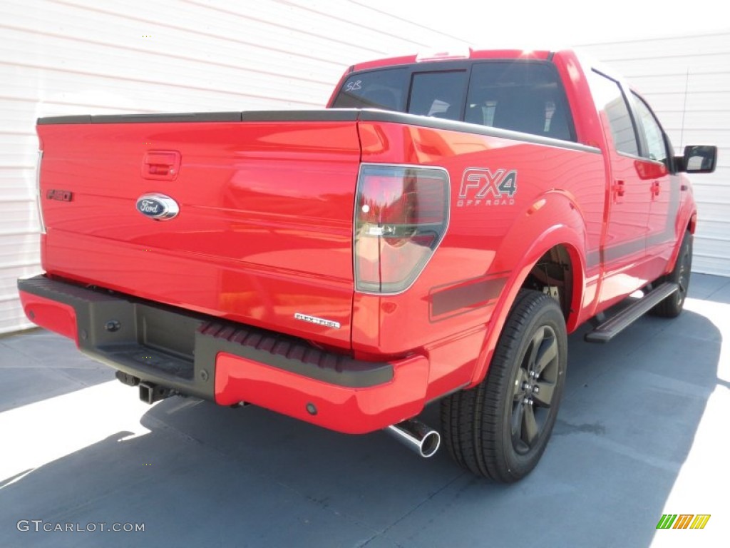 Race Red 2013 Ford F150 FX4 SuperCrew 4x4 Exterior Photo #72070450