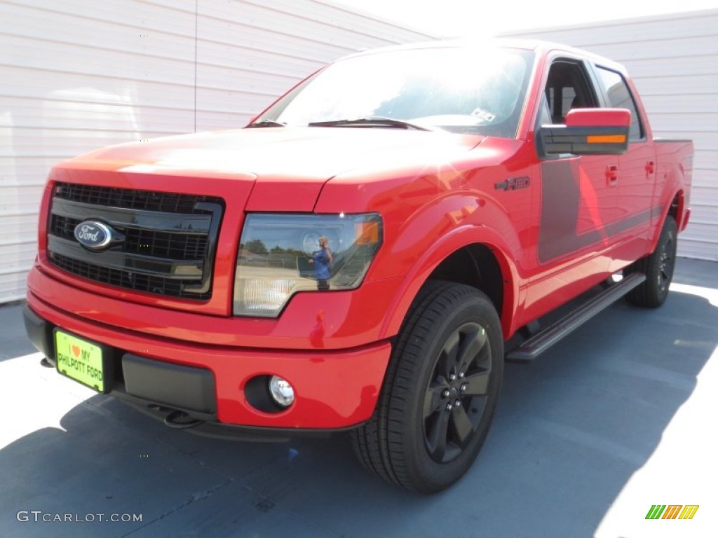 2013 F150 FX4 SuperCrew 4x4 - Race Red / FX Sport Appearance Black/Red photo #6