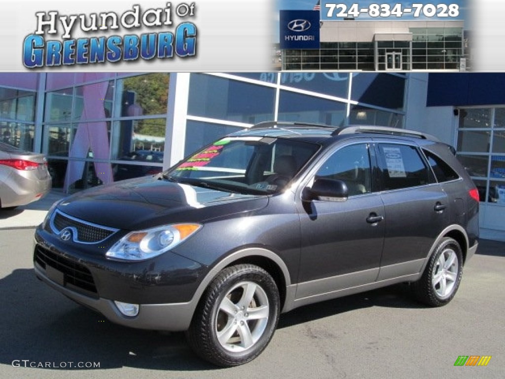 2007 Veracruz Limited AWD - Black Diamond / Gray photo #1