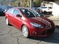 2013 Ruby Red Ford Focus Titanium Sedan  photo #2