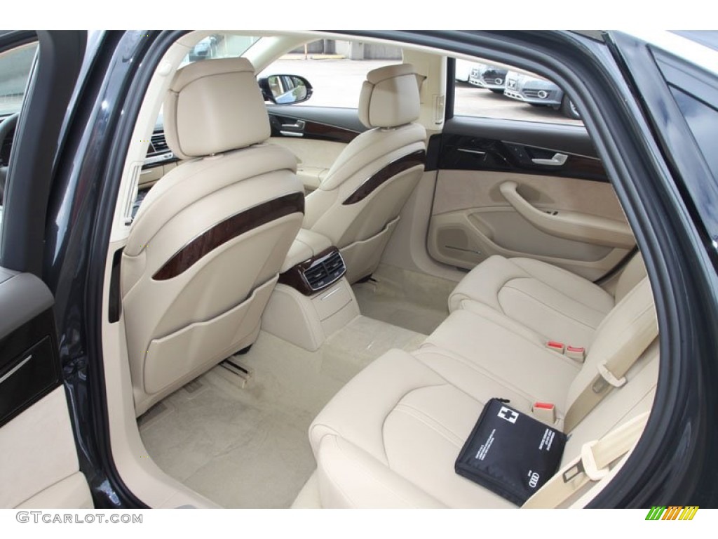 Velvet Beige Interior 2013 Audi A8 L 4.0T quattro Photo #72073846