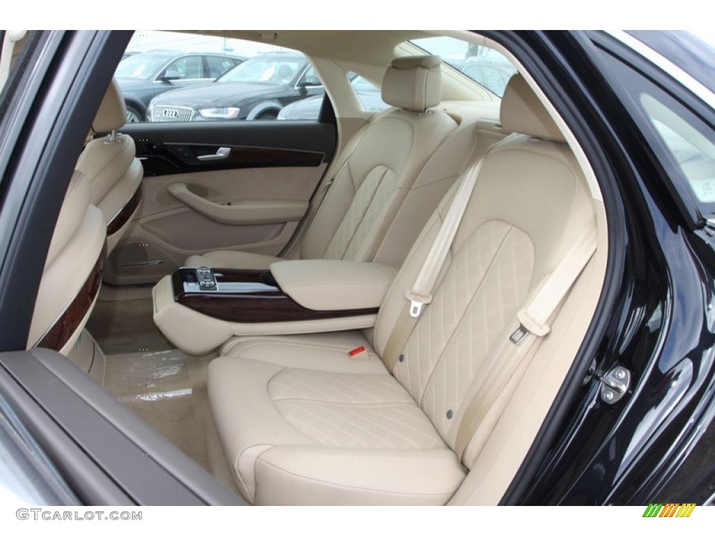 Velvet Beige Interior 2013 Audi A8 L 4.0T quattro Photo #72074552