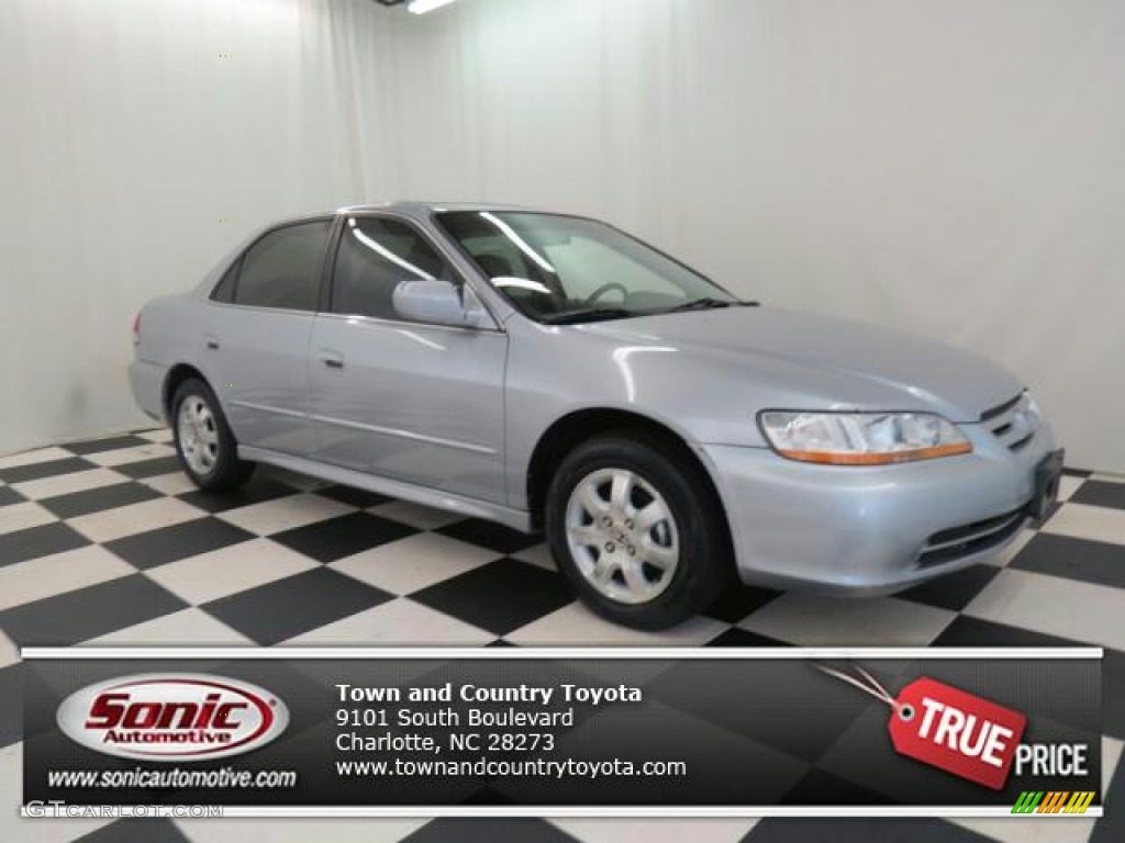 2002 Accord EX Sedan - Satin Silver Metallic / Quartz Gray photo #1