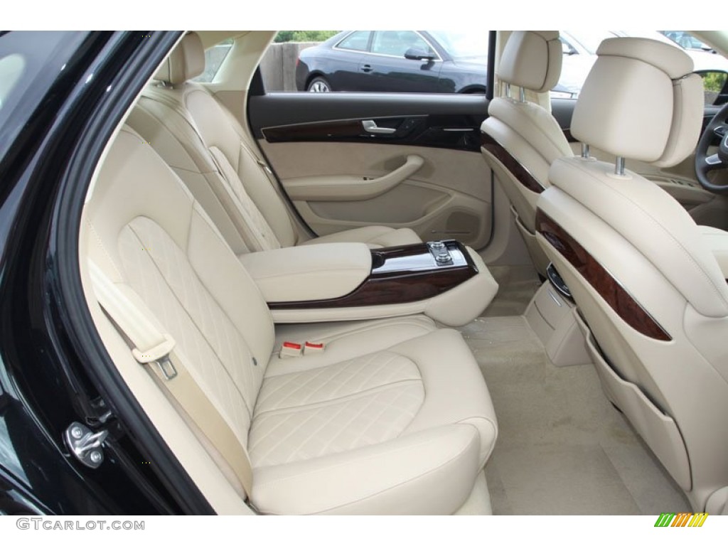 Velvet Beige Interior 2013 Audi A8 L 4.0T quattro Photo #72074852