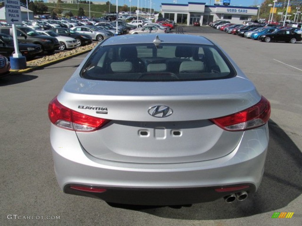 2013 Elantra Coupe GS - Shimmering Air Silver / Gray photo #4