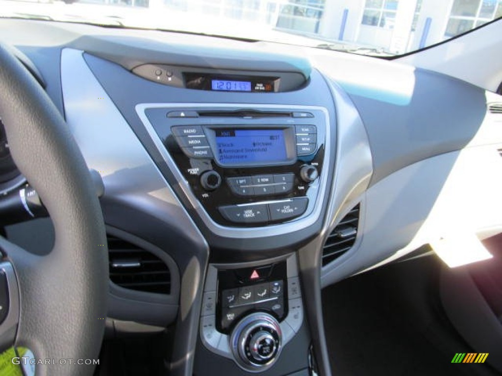 2013 Elantra GLS - Midnight Black / Gray photo #8