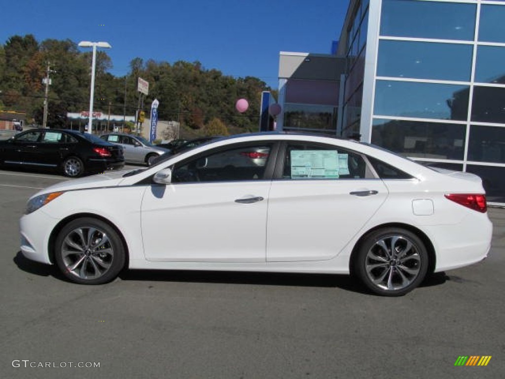 2013 Sonata Limited 2.0T - Shimmering White / Black photo #2