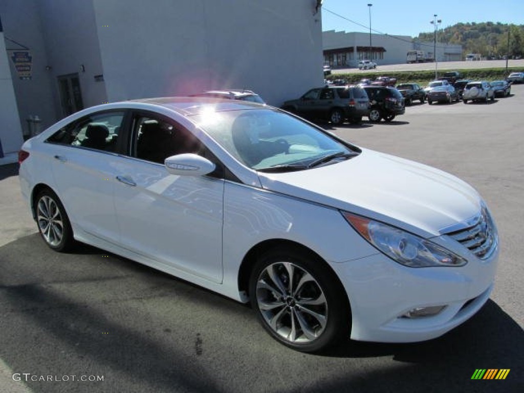 2013 Sonata Limited 2.0T - Shimmering White / Black photo #3