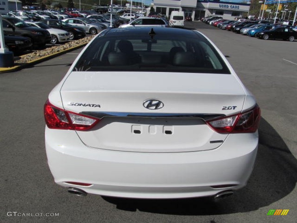 2013 Sonata Limited 2.0T - Shimmering White / Black photo #4