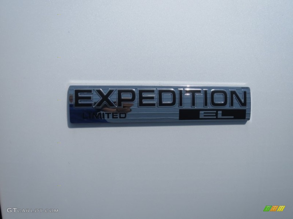 2013 Expedition EL Limited - White Platinum Tri-Coat / Charcoal Black photo #15