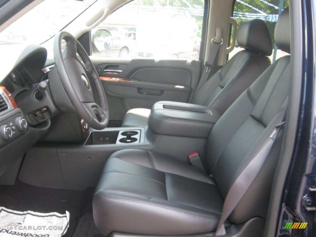 Ebony Interior 2011 Chevrolet Silverado 1500 LTZ Crew Cab 4x4 Photo #72076306