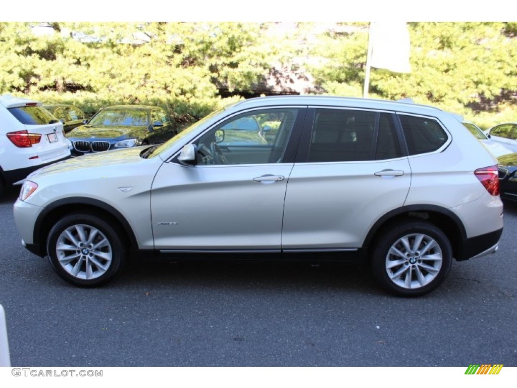 2011 X3 xDrive 35i - Mineral Silver Metallic / Oyster Nevada Leather photo #8