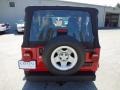 2006 Flame Red Jeep Wrangler SE 4x4  photo #7