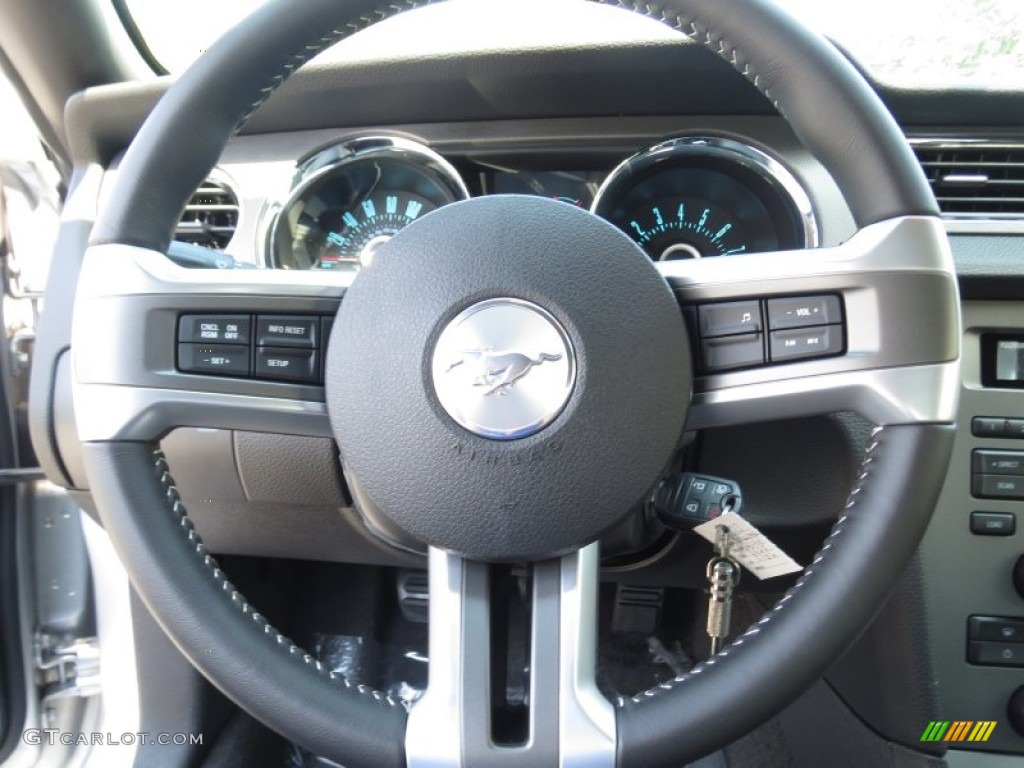 2013 Mustang GT Coupe - Ingot Silver Metallic / Charcoal Black photo #26