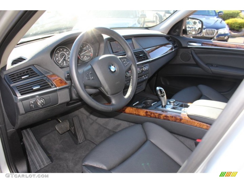 Black Interior 2012 BMW X5 xDrive35i Photo #72078280