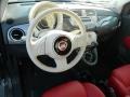 2012 Grigio (Grey) Fiat 500 c cabrio Lounge  photo #7