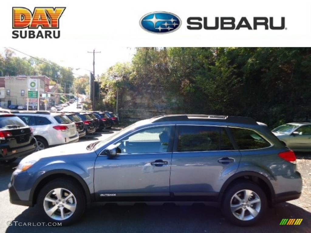 2013 Outback 2.5i Limited - Twilight Blue Metallic / Off Black Leather photo #1