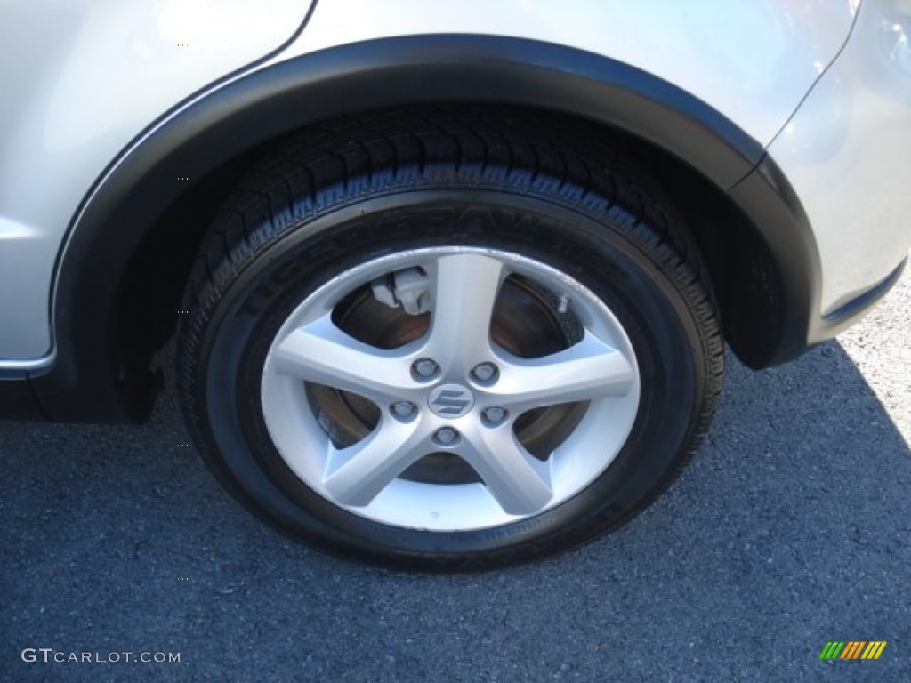2007 SX4 AWD - Silky Silver Metallic / Black photo #7