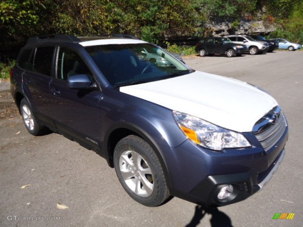 2013 Outback 2.5i Limited - Twilight Blue Metallic / Off Black Leather photo #6