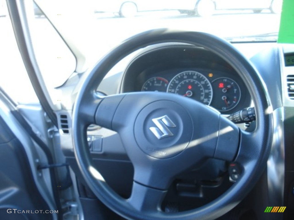 2007 SX4 AWD - Silky Silver Metallic / Black photo #13