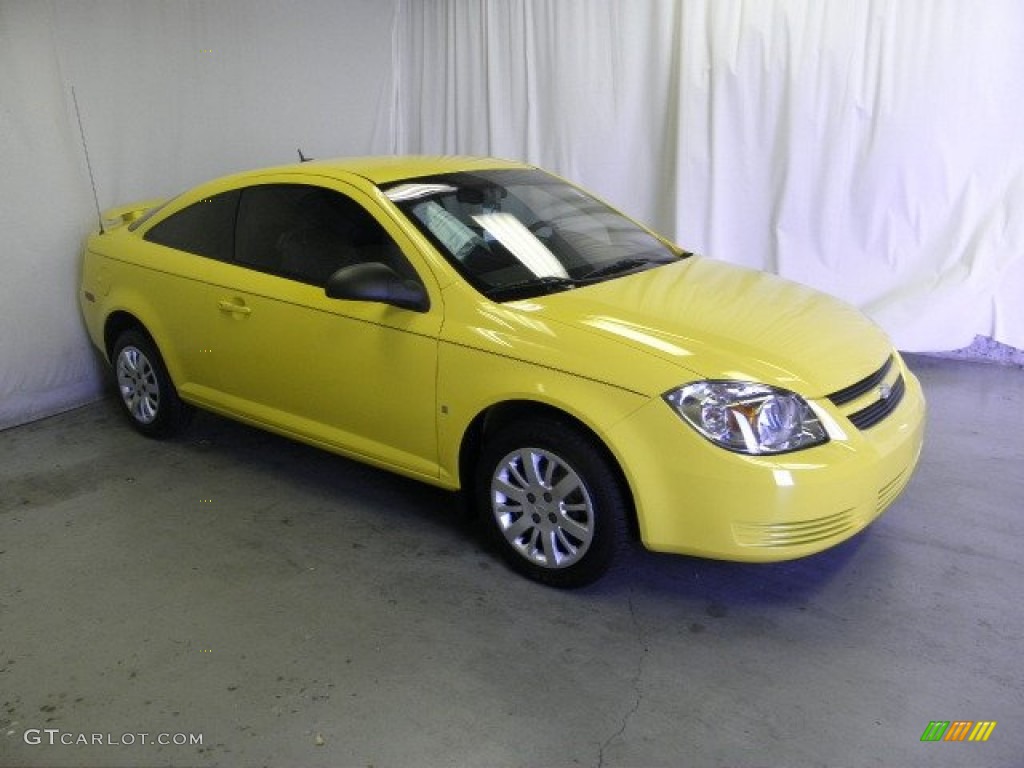 2009 Cobalt LS Coupe - Rally Yellow / Gray photo #1