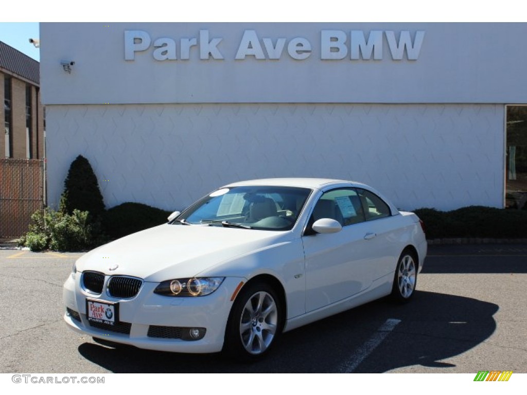 2009 3 Series 335i Convertible - Alpine White / Cream Beige Dakota Leather photo #1