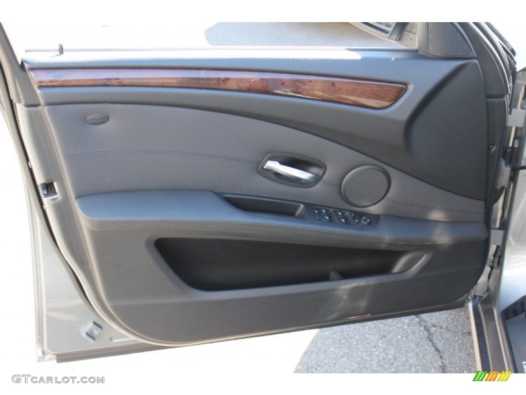 2010 5 Series 528i xDrive Sedan - Space Grey Metallic / Black photo #9