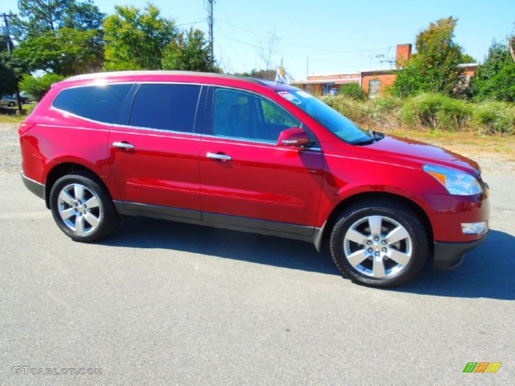 Red Jewel Metallic 2011 Chevrolet Traverse LT Exterior Photo #72082244