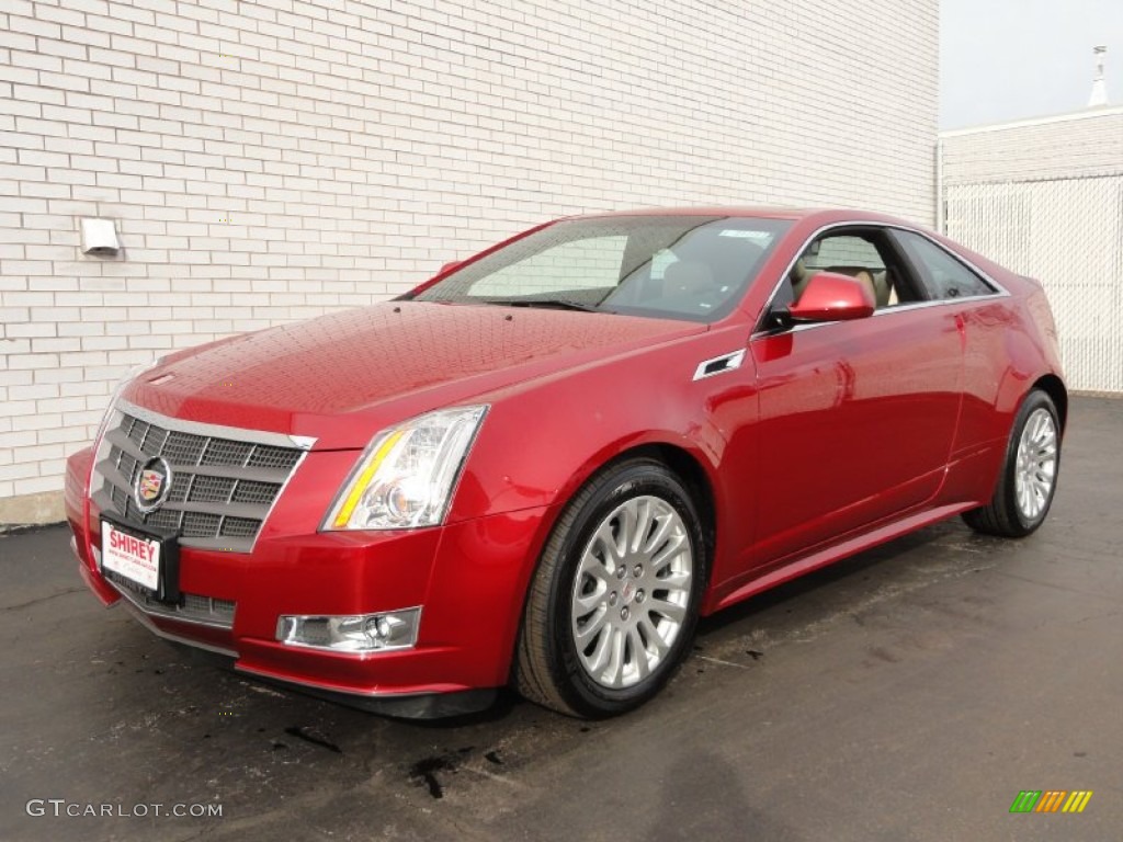 Crystal Red Tintcoat 2011 Cadillac CTS 4 AWD Coupe Exterior Photo #72082735