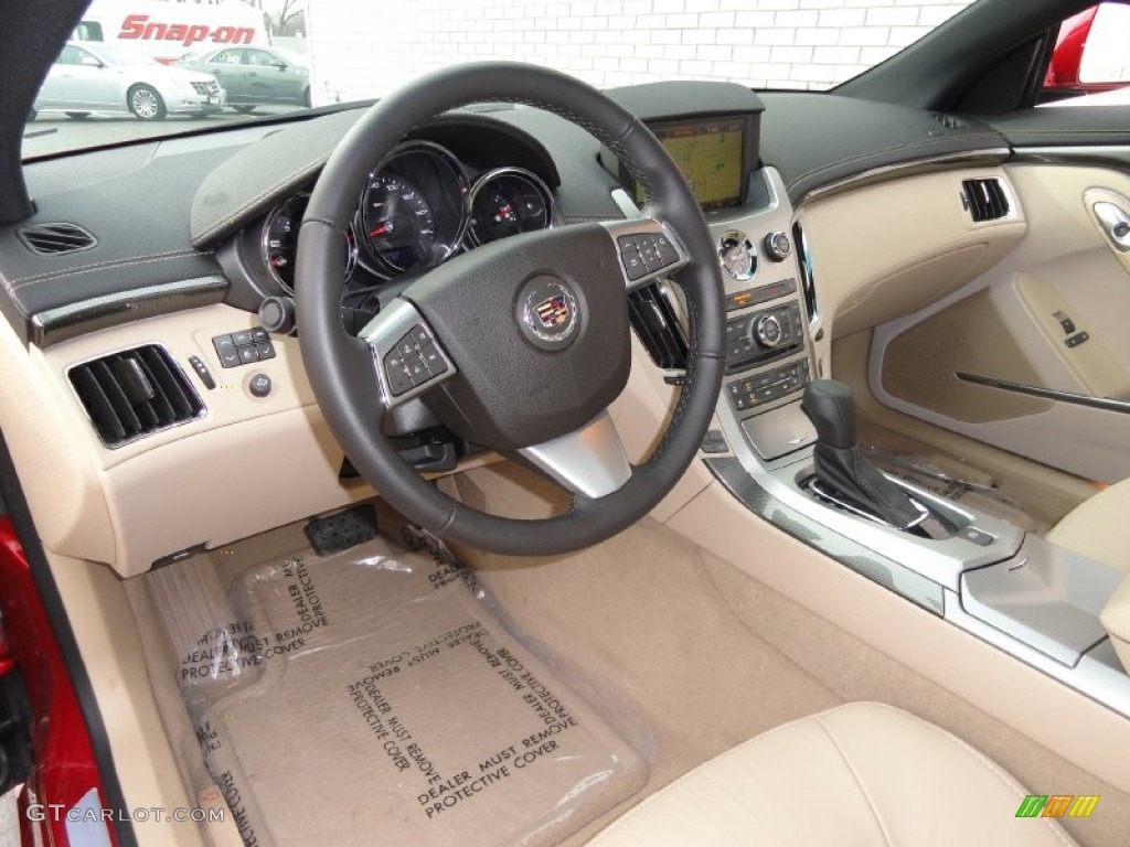 Cashmere/Cocoa Interior 2011 Cadillac CTS 4 AWD Coupe Photo #72082893
