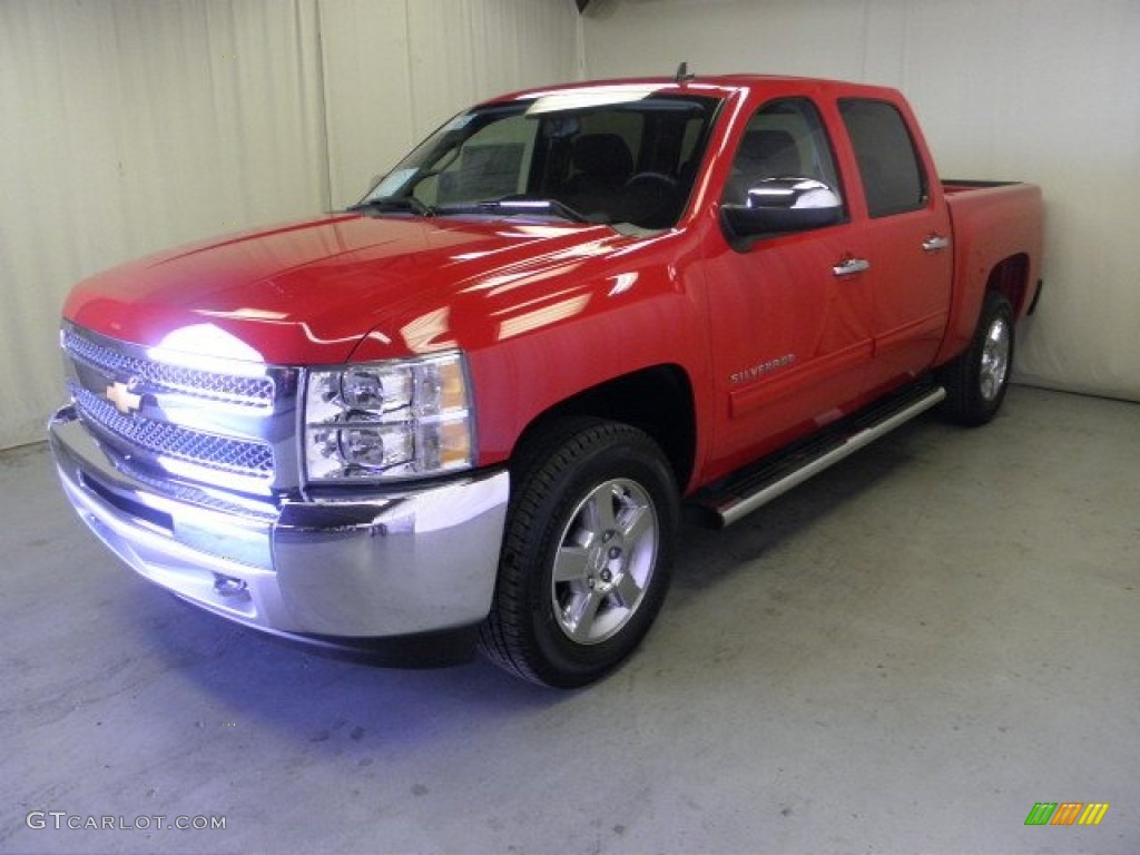 2013 Silverado 1500 LT Crew Cab - Victory Red / Ebony photo #3