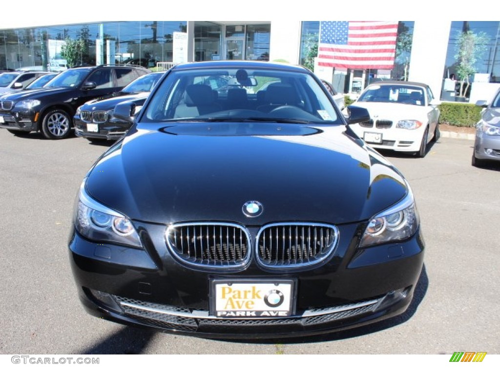 2010 5 Series 528i xDrive Sedan - Black Sapphire Metallic / Black photo #2