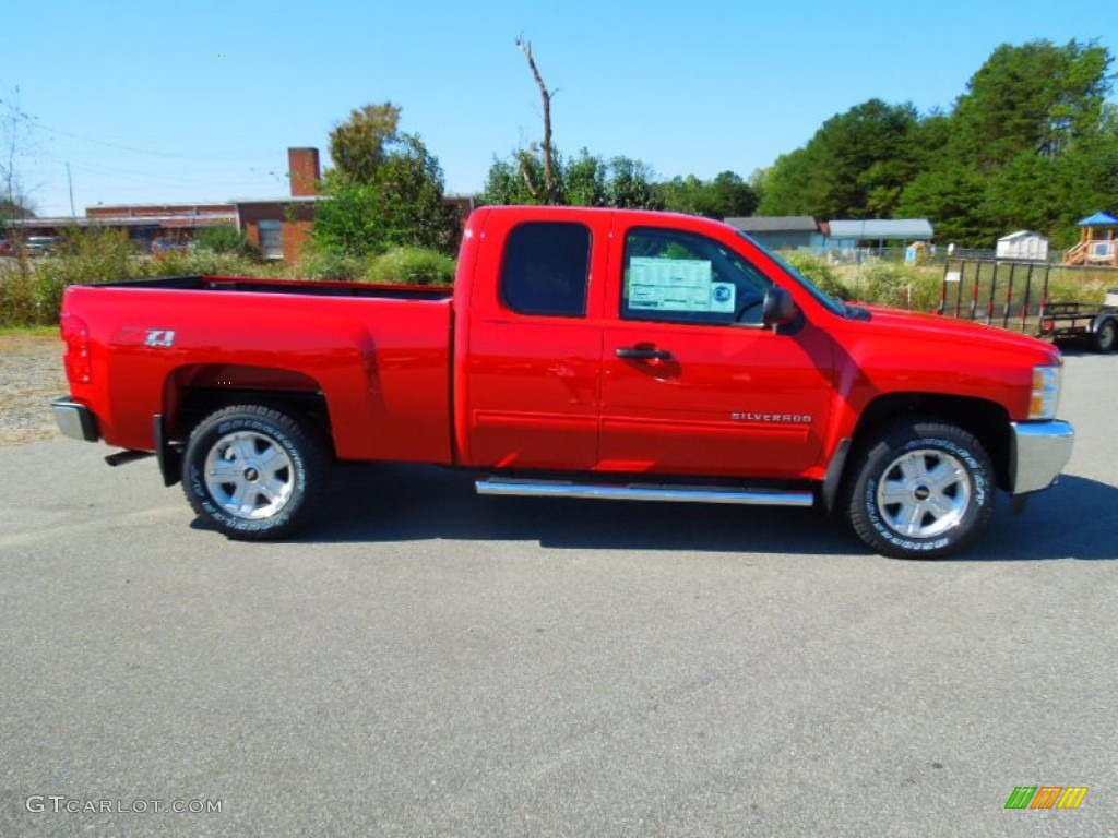 2013 Silverado 1500 LT Extended Cab 4x4 - Victory Red / Ebony photo #6