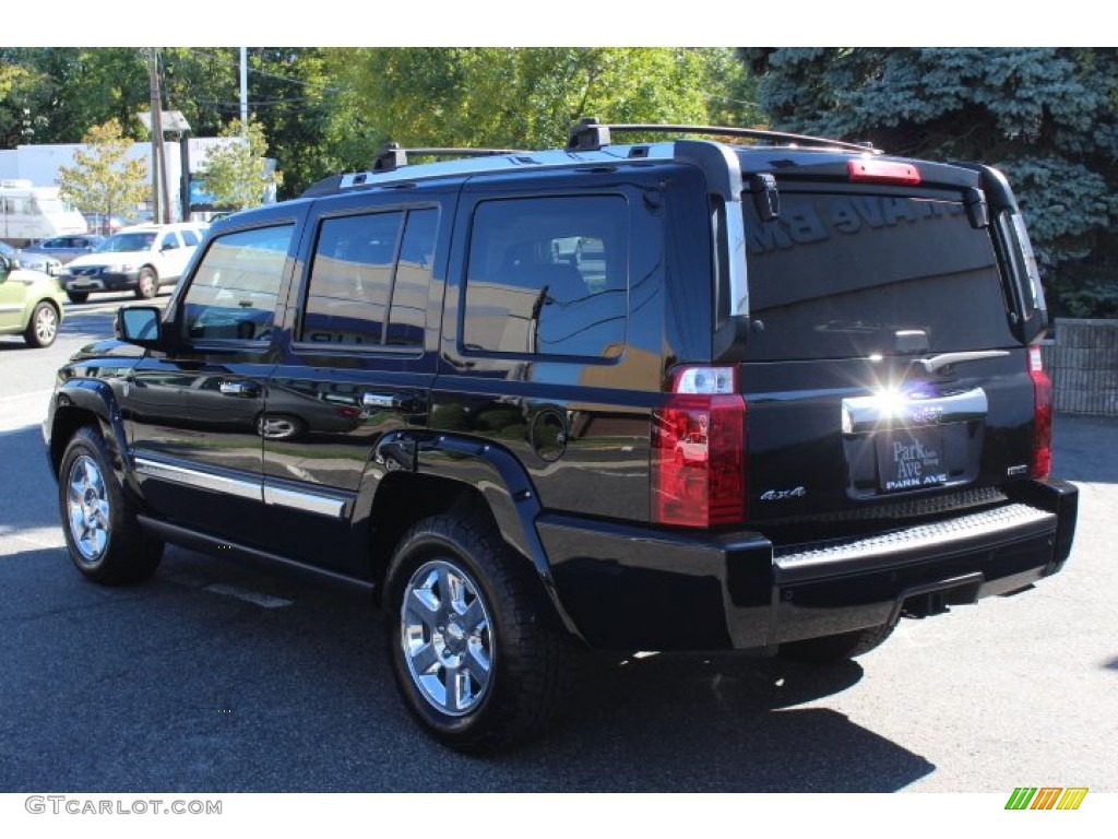 2008 Commander Overland 4x4 - Brilliant Black Crystal Pearl / Dark Khaki/Light Graystone photo #7