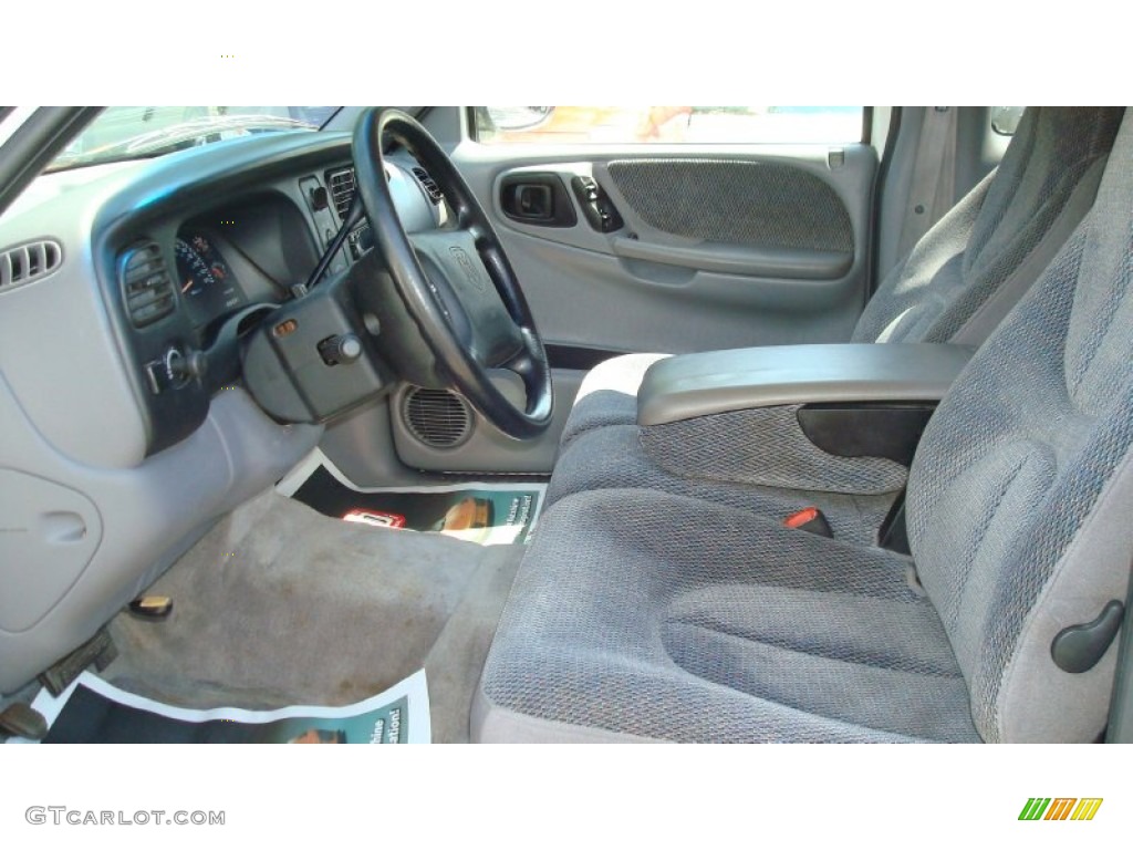 Mist Gray Interior 1997 Dodge Dakota SLT Extended Cab Photo #72088837