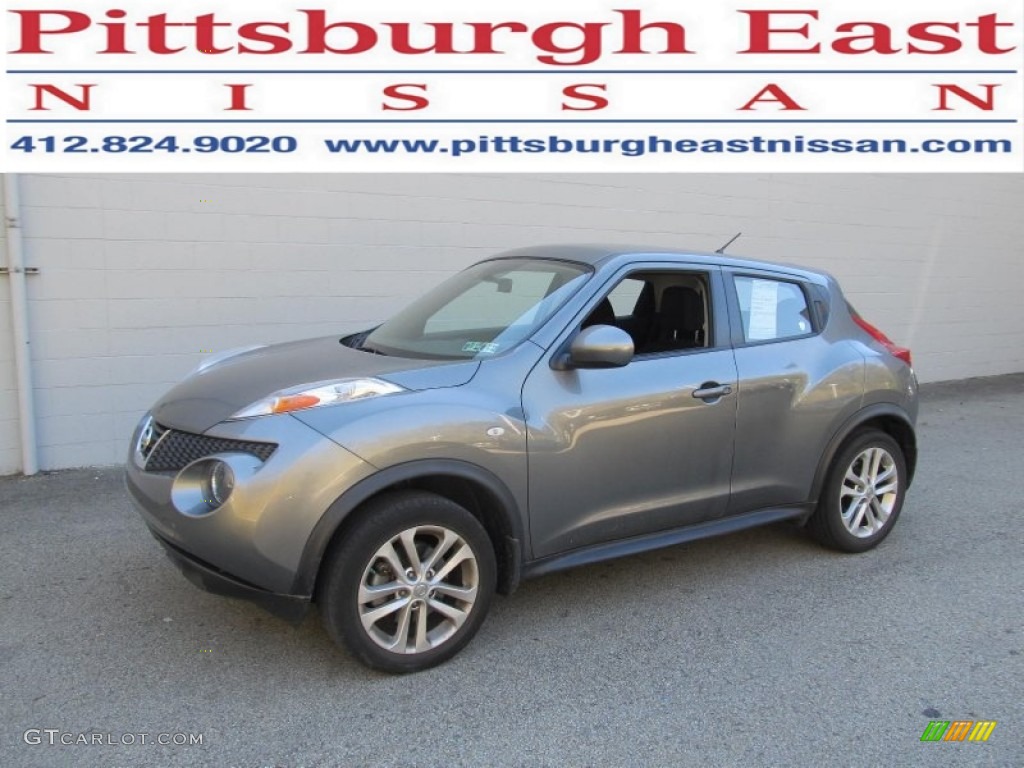 2011 Juke S AWD - Gun Metallic / Black/Silver Trim photo #1