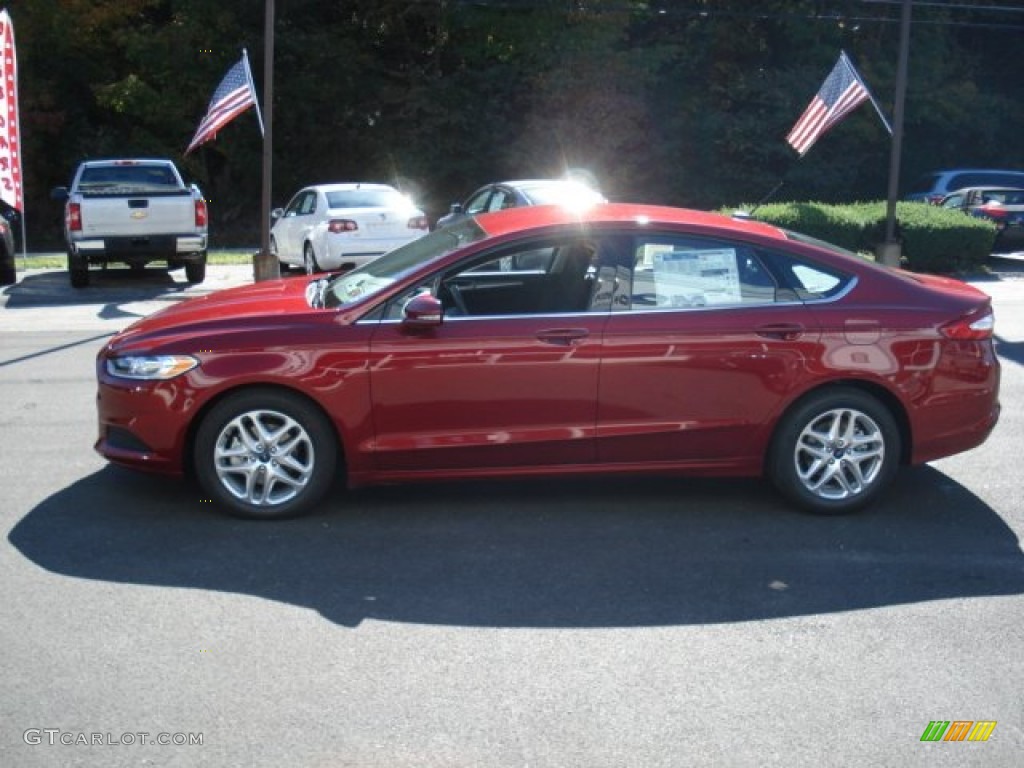 2013 Fusion SE 1.6 EcoBoost - Ruby Red Metallic / Charcoal Black photo #5