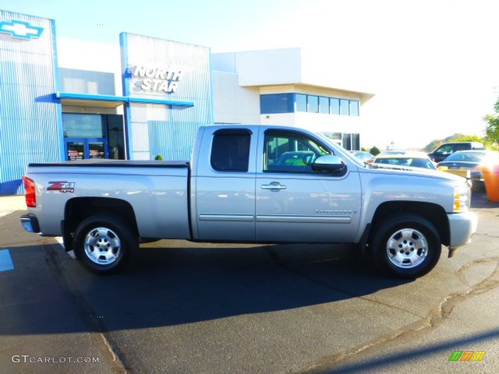 2009 Silverado 1500 LT Extended Cab 4x4 - Silver Birch Metallic / Ebony photo #2