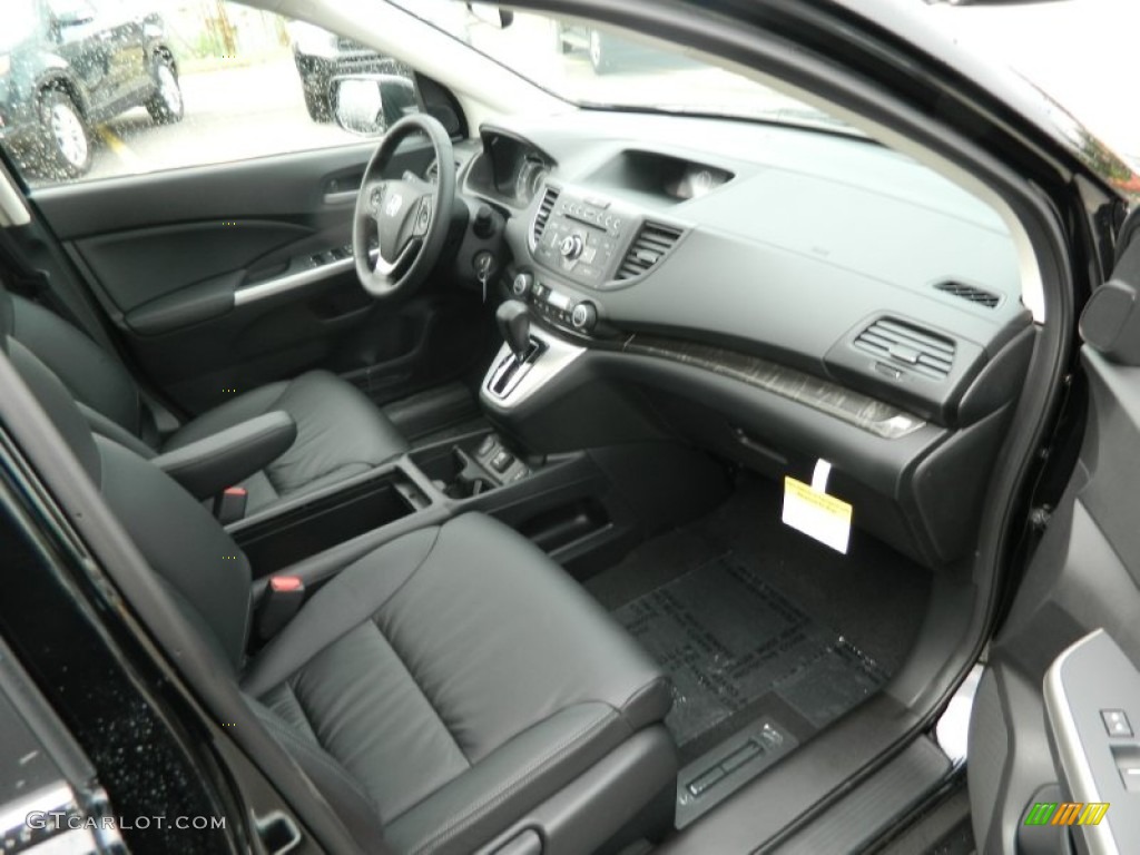 Black Interior 2013 Honda CR-V EX-L Photo #72095794