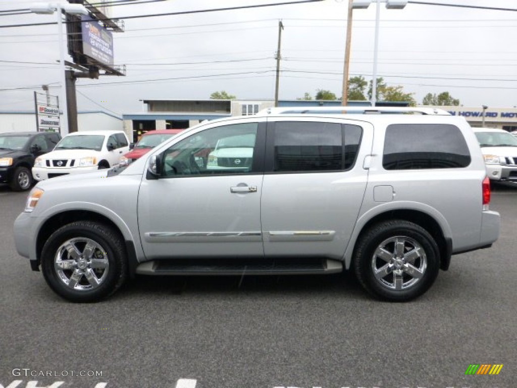 Brilliant Silver 2012 Nissan Armada Platinum 4WD Exterior Photo #72096655