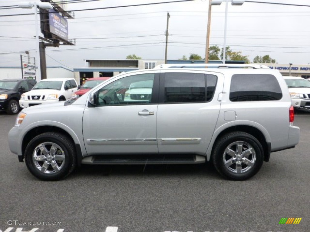 2012 Armada Platinum 4WD - Brilliant Silver / Charcoal photo #6