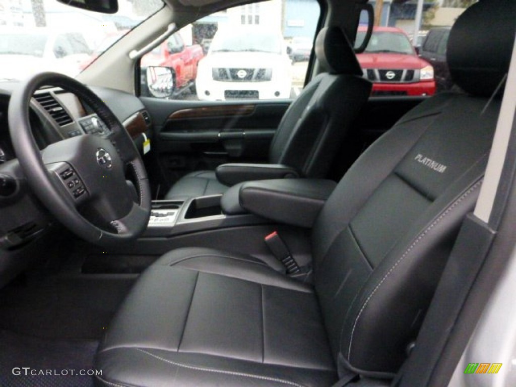 Charcoal Interior 2012 Nissan Armada Platinum 4WD Photo #72096721