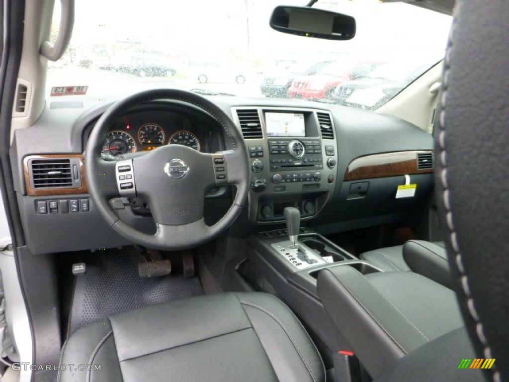 Charcoal Interior 2012 Nissan Armada Platinum 4WD Photo #72096775