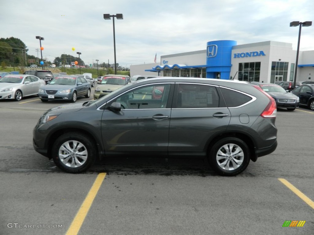 2013 CR-V EX-L AWD - Polished Metal Metallic / Gray photo #2