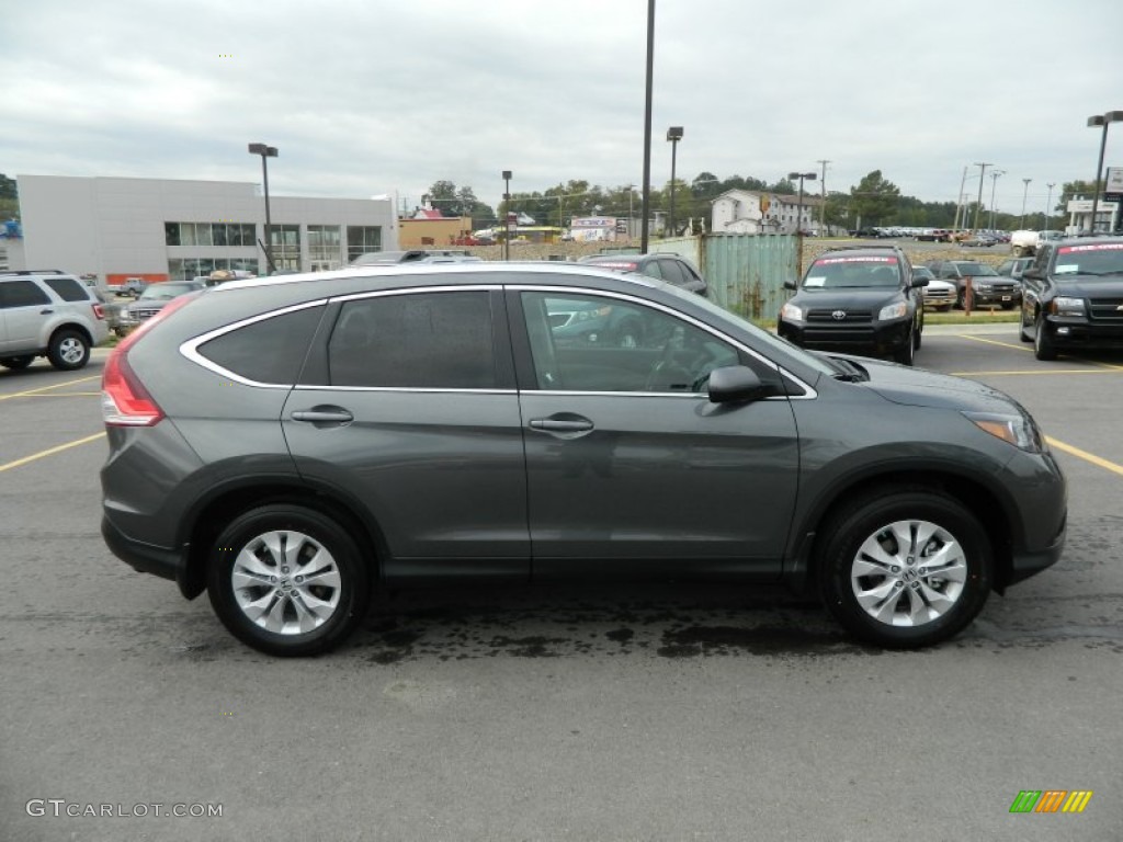 2013 CR-V EX-L AWD - Polished Metal Metallic / Gray photo #7